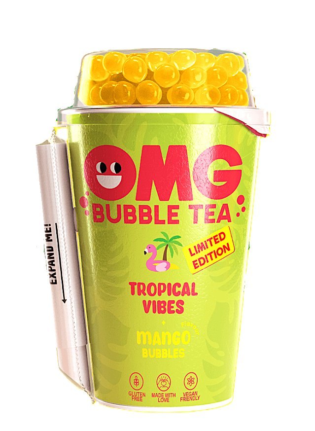 OMG BUBBLE TEA TROPICAL VIBES / MANGUE 10X265ML