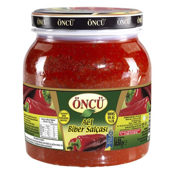 ONCU CONCENTRE DE POIVRONS PIQUANT PET 6X1650GR
