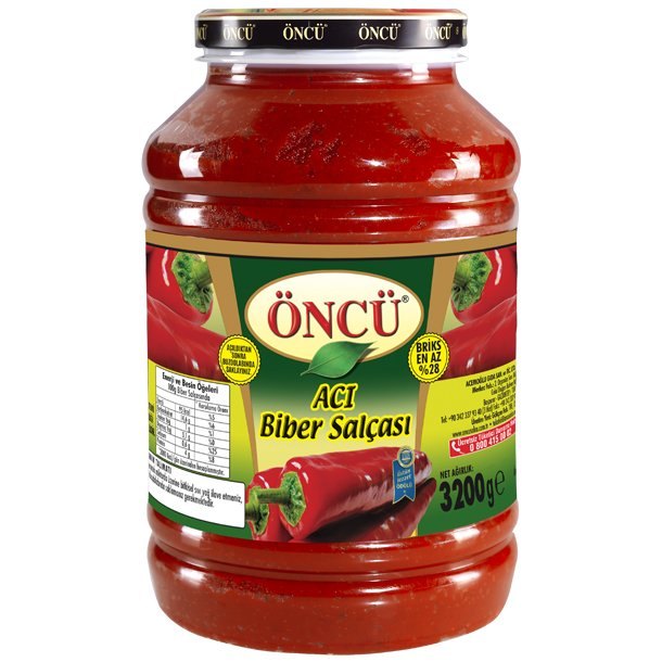 ONCU CONCENTRE DE POIVRONS PIQUANTS PET 4X3200GR