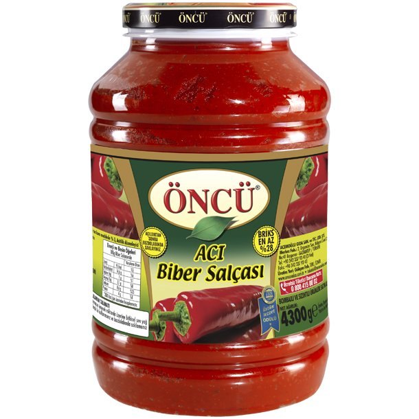 ONCU CONCENTRE DE POIVRONS PIQUANTS PET 4X4300GR