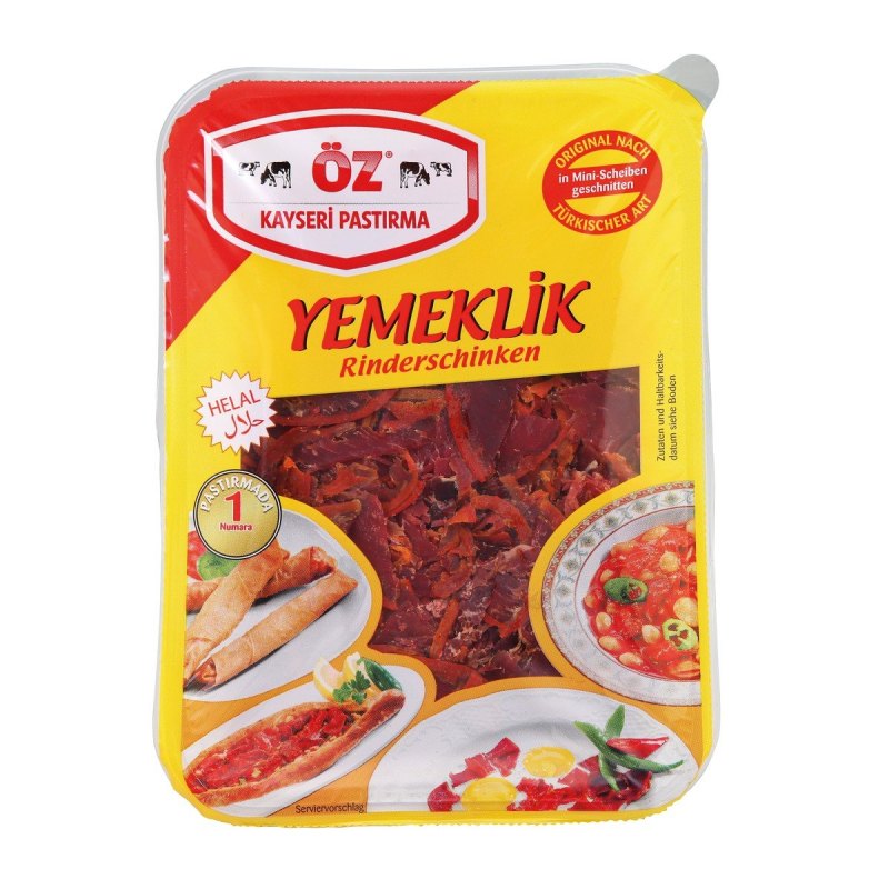 OZ KAYSERI YEMEKLIK MORCEAUX DE PASTIRMA FUME 8X200GR
