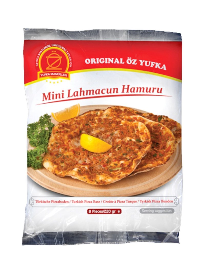 OZ YUFKA MINI PATE POUR LAHMACUN 12X224GR (8PCS)