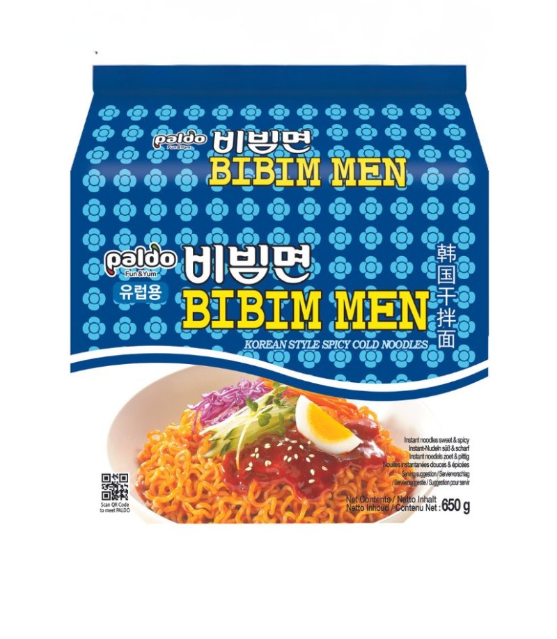 PALDO INSTANT NOODLES BIBIM MEN 4X(5X130GR)