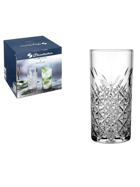 PASABAHCE TIMELESS VERRE LONG 6X(4X295CC) - 52820