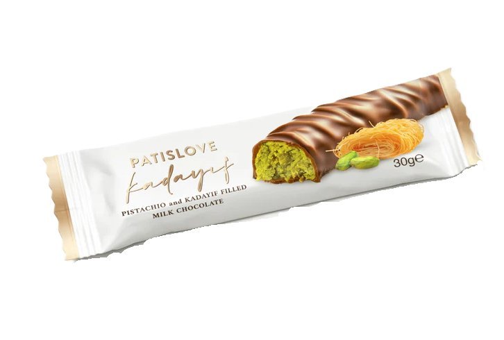 PATISLOVE CHOCOLAT AU LAIT AVEC PISTACHE ET KADAYIF 20X30GR