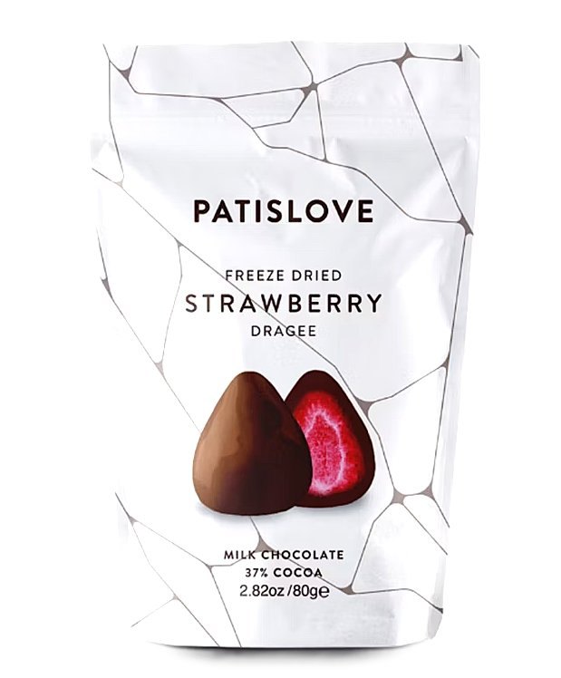 PATISLOVE DRAGEES FRAISE LYOPHILISES CHOCOLAT AU LAIT 12X80GR