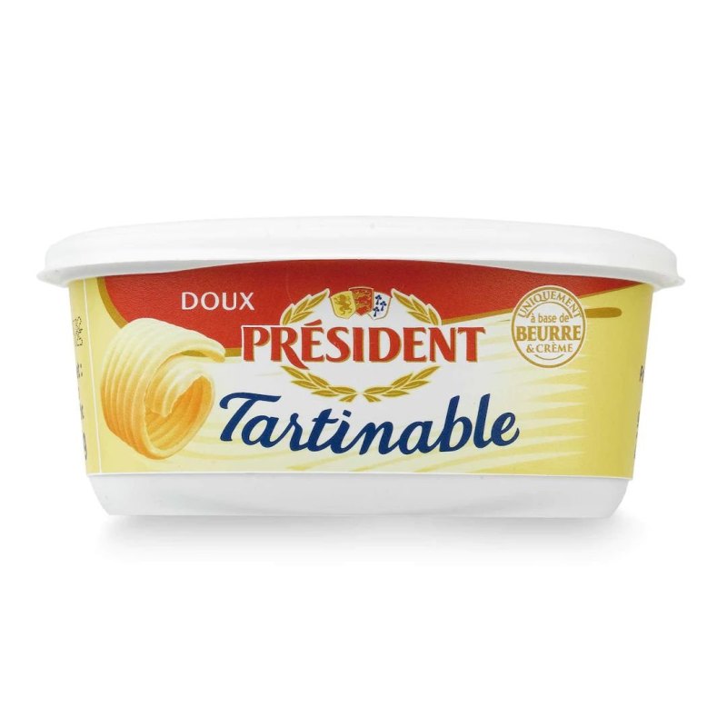 PRESIDENT TARTINABLE BEURRE DOUX 12X250GR