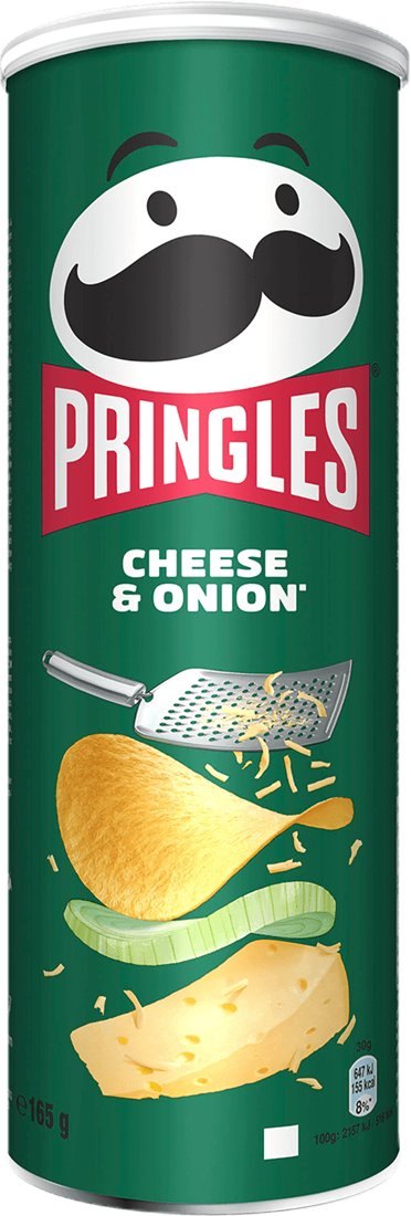 PRINGLES CHEESE & ONION 19X165GR