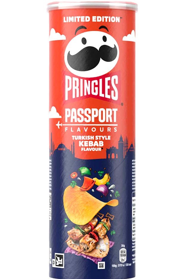 PRINGLES PASSPORT TURKISH STYLE KEBAB 19X165GR
