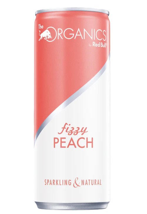 RED BULL ORGANICS FIZZY PEACH 24X330ML