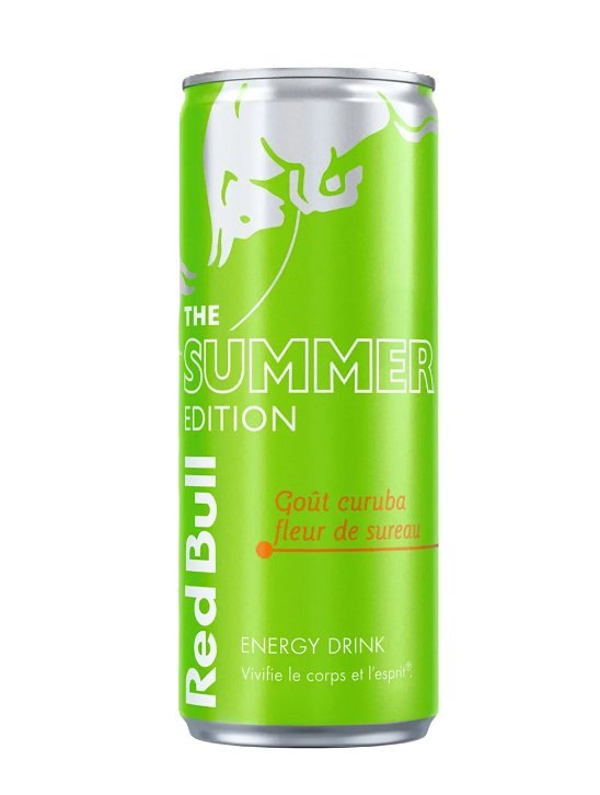 RED BULL THE LIME GREEN EDITION FLEUR DE SUREAU ET CURUBA 24X250ML