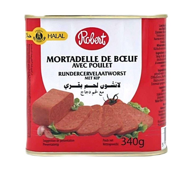ROBERT MORTADELLE DE BOEUF AVEC POULET 12X340GR