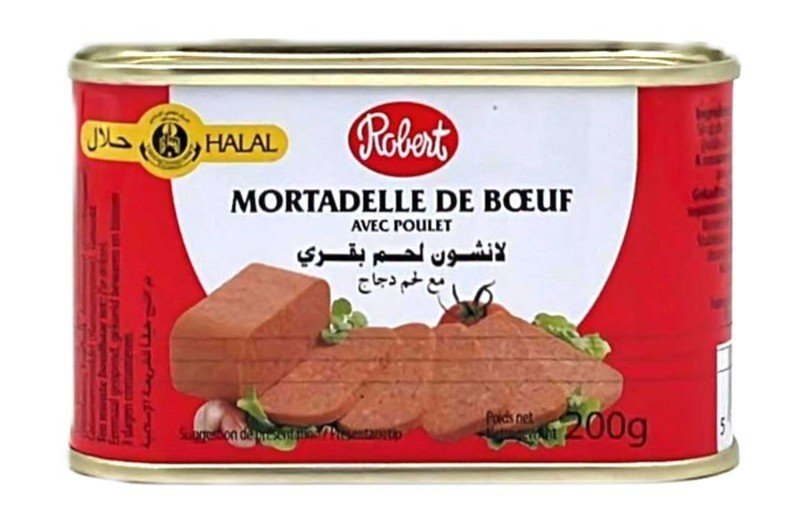 ROBERT MORTADELLE DE BOEUF AVEC POULET 24X200GR