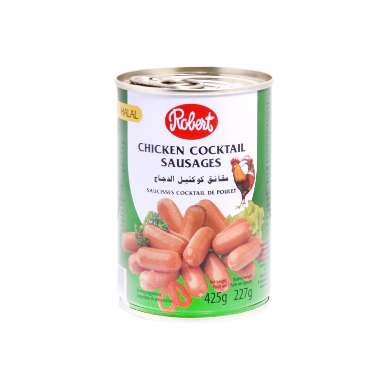 ROBERT SAUCISSES COCKTAIL DE POULET 12X425GR