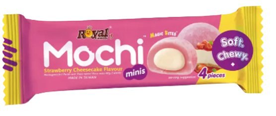 ROYAL FAMILY MOCHI MINI CHEESE CAKE A LA FRAISE 12X40GR