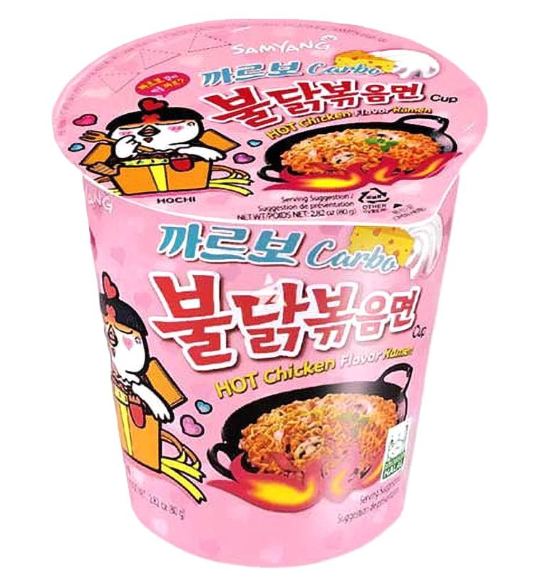 SAMYANG BULDAK CARBO SPICY RAMEN 6X80GR