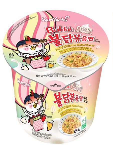 SAMYANG BULDAK CREAM CARBO RAMEN BIG BOWL 16X120GR