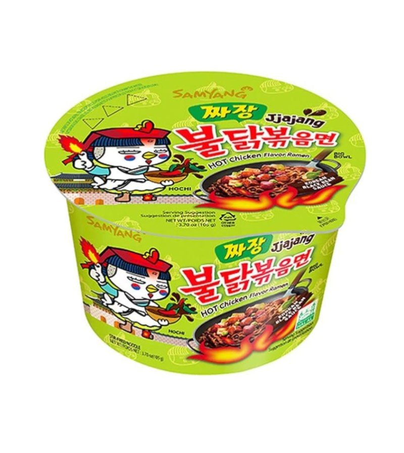 SAMYANG BULDAK HOT CHICKEN SPICY RAMEN JJAJANG BIG BOWL 16X105GR