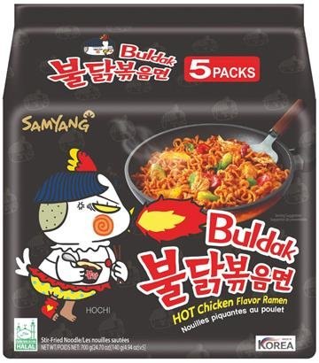 SAMYANG BULDAK RAMEN NOODLES HOT CHICKEN 8X(5X140GR)