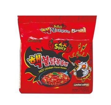 SAMYANG BULDAK RAMEN NOODLES 2XHOT CHICKEN 8X(5X140GR)