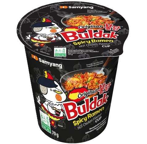 SAMYANG BULDAK RAMEN NOODLES HOT CHICKEN 6X70GR