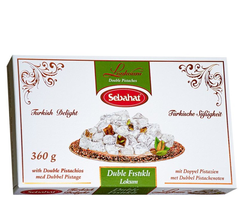 SEBAHAT LOKUM DOUBLE PISTACHE 12X360GR