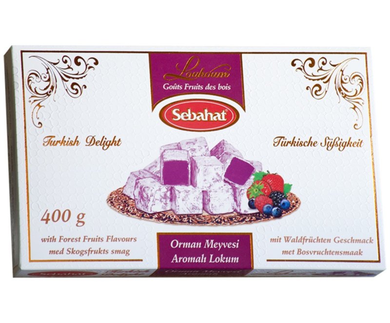 SEBAHAT LOKUM FRUITS DE BOIS 12X400GR