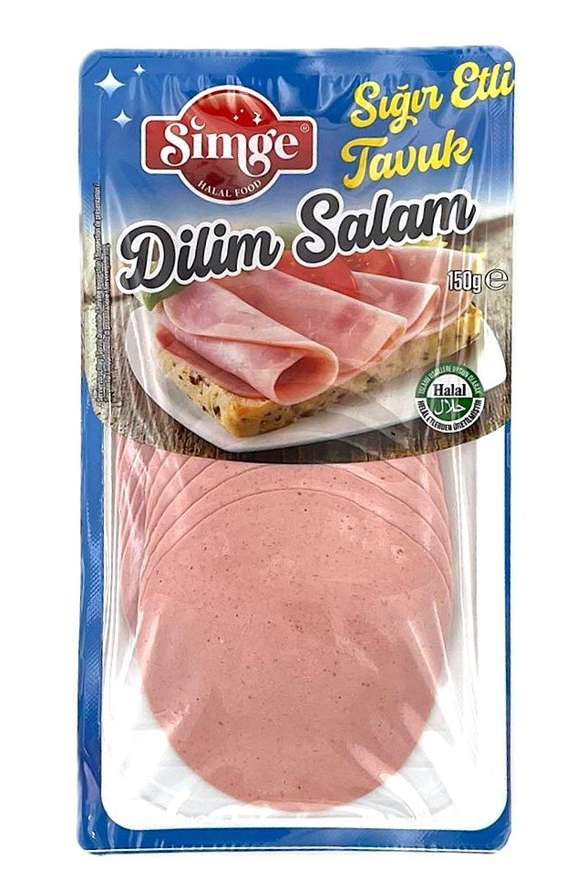 SIMGE SALAMI DE POULET ET MORCEAUX DE BOEUF TRANCHES 10X150GR