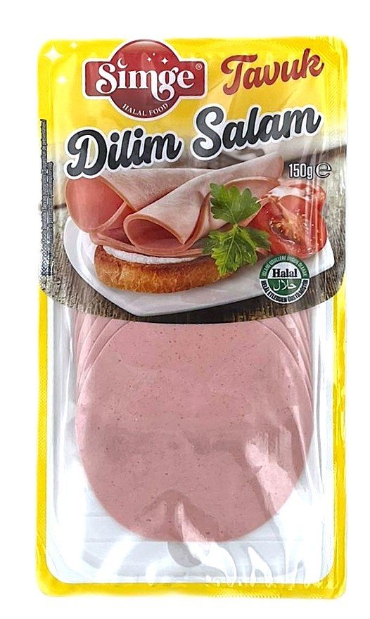 SIMGE SALAMI DE POULET TRANCHES 10X150GR