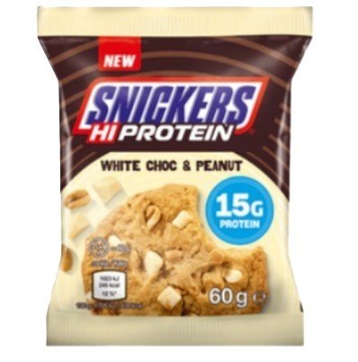 SNICKERS HI PROTEIN COOKIE CHOCOLAT BLANC 12X60GR