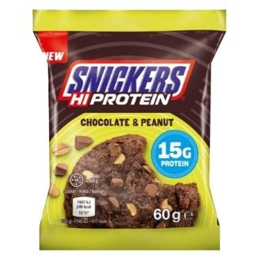 SNICKERS HI PROTEIN COOKIE CHOCOLAT NOIR 12X60GR