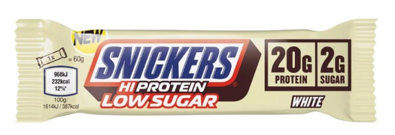 SNICKERS WHITE LOW SUGAR PROTEIN BAR CRISPY 12X57GR