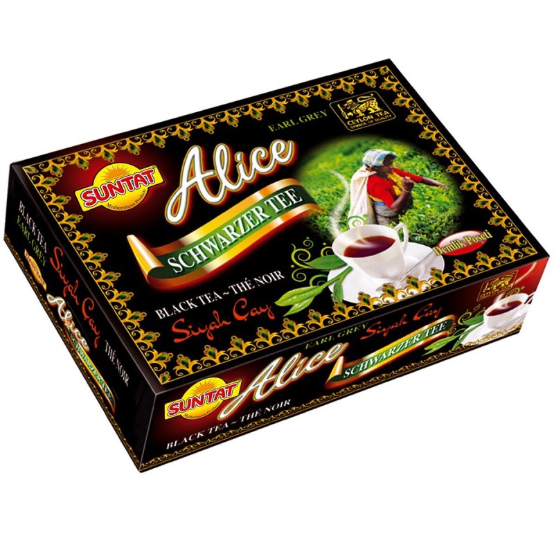 SUNTAT ALICE THE DE CEYLAN EN SACHET POUR THEIERE 12X100X3GR