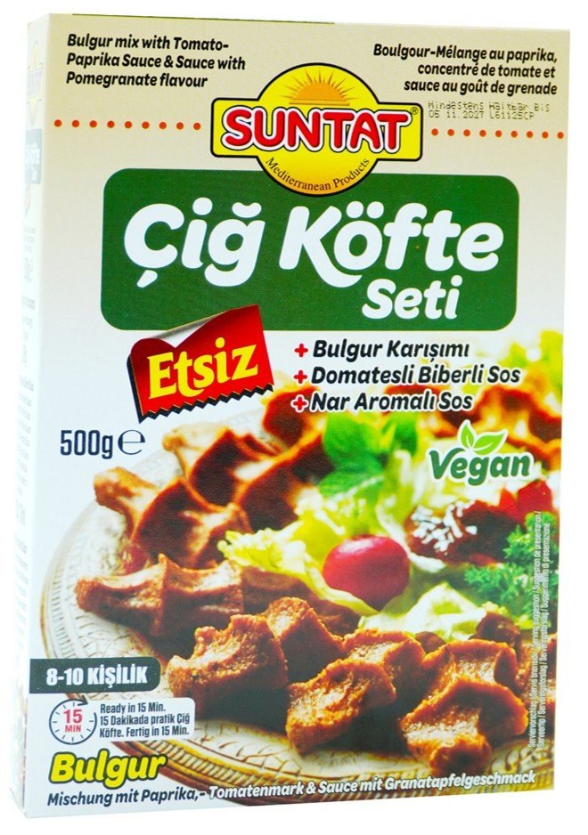 SUNTAT CIG KOFTE SET VEGAN SANS VIANDE 9X500GR