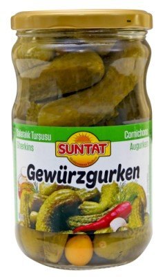SUNTAT CORNICHONS DOUX EN SAUMURE 12X660CC