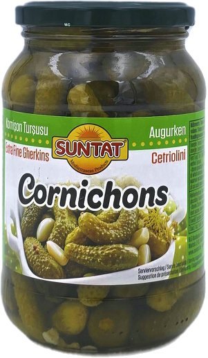 SUNTAT CORNICHONS EN SAUMURE MINI N°0 12X480GR