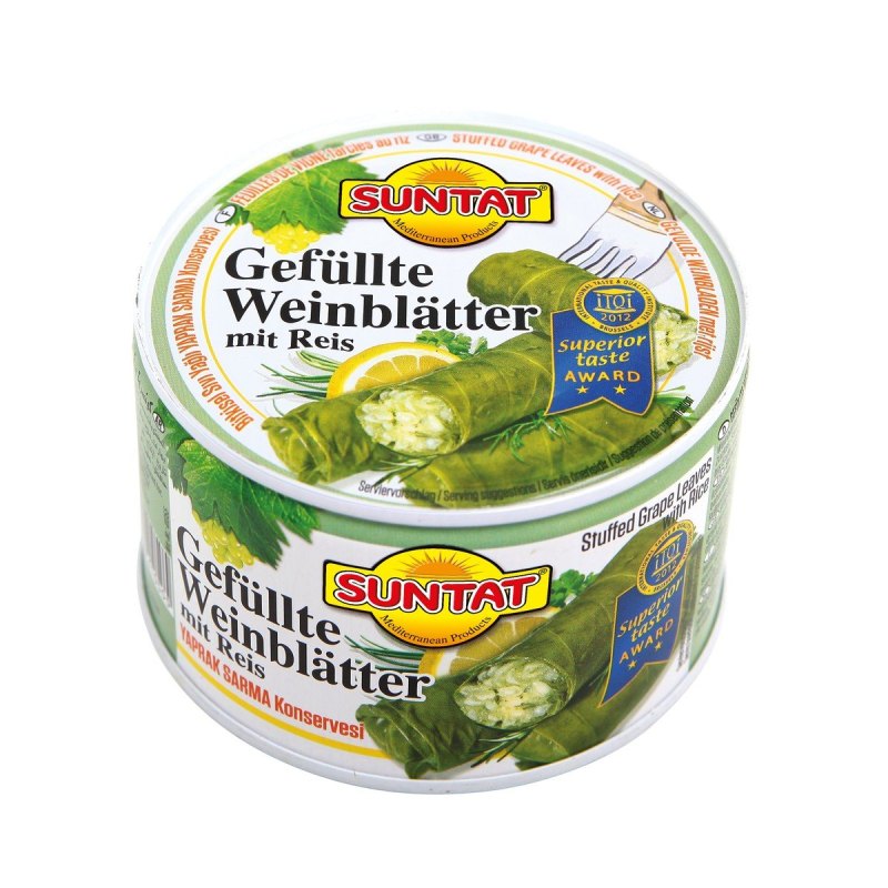 SUNTAT FEUILLES DE VIGNE FARCIES AUX RIZ DOLMA 12X400GR