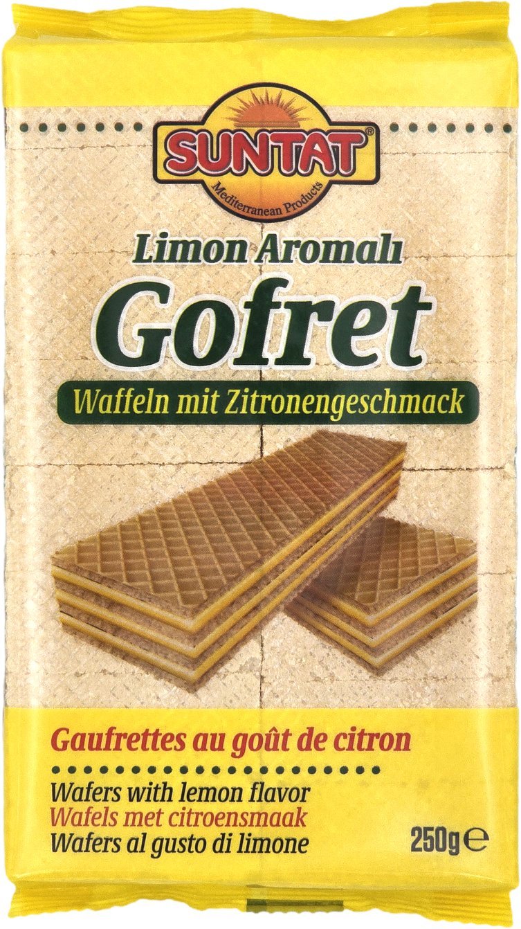 SUNTAT GAUFRETTES AU GOUT DE CITRON 18X250GR
