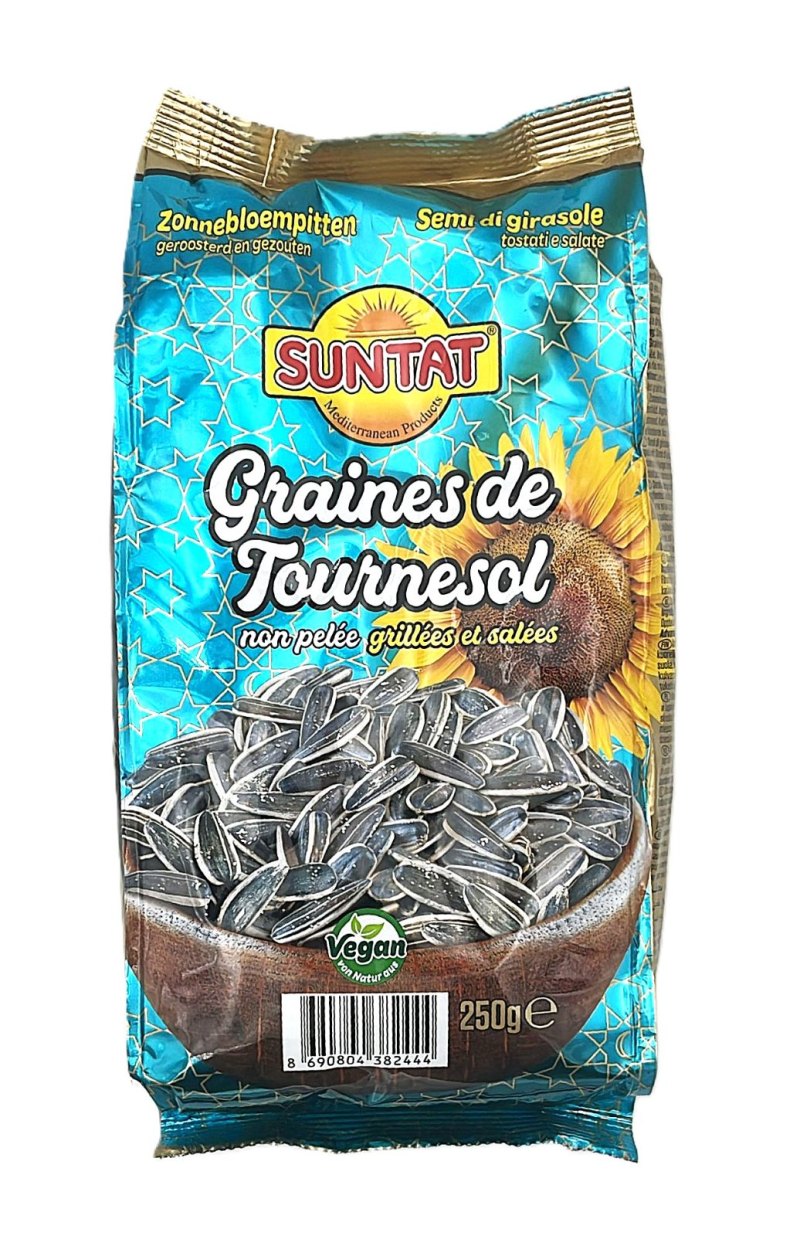 SUNTAT GRAINES DE TOURNESOL GRILLEES ET SALEES 14X250GR