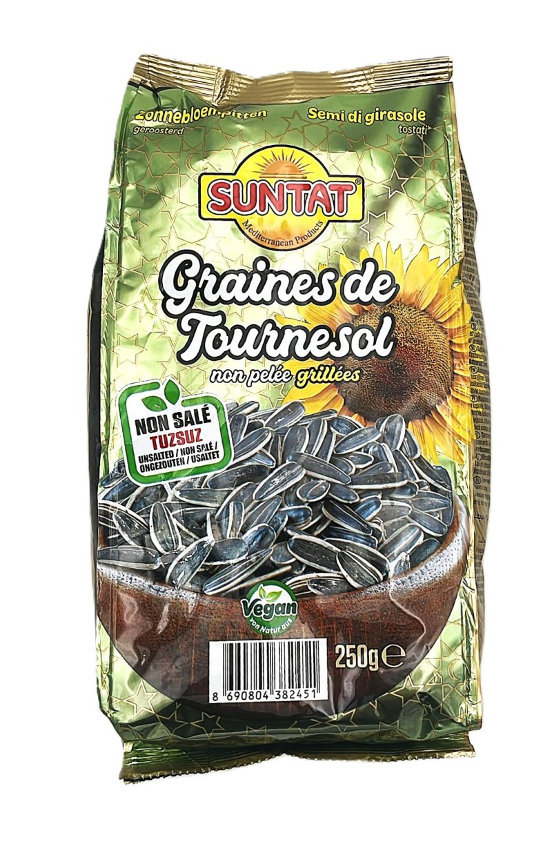 SUNTAT GRAINES DE TOURNESOL GRILLEES NON SALEES 14X250GR