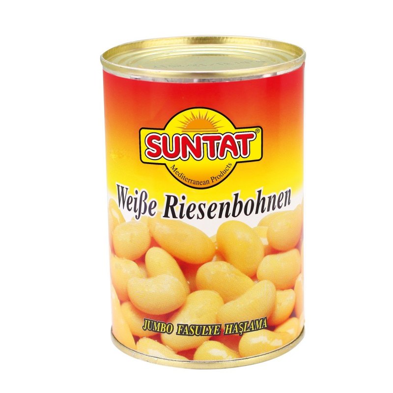 SUNTAT HARICOTS BLANCS GEANTS BOITE 12X425ML