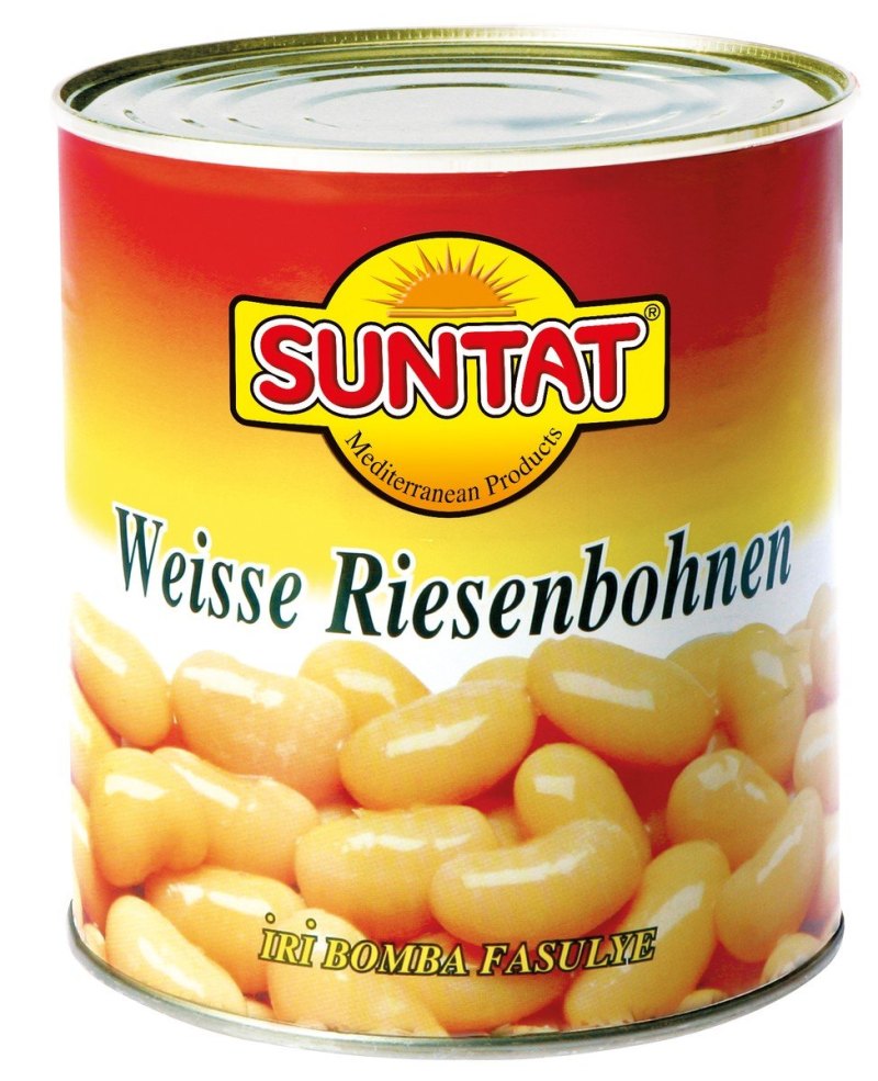 SUNTAT HARICOTS BLANCS GEANTS BOITE 12X850ML