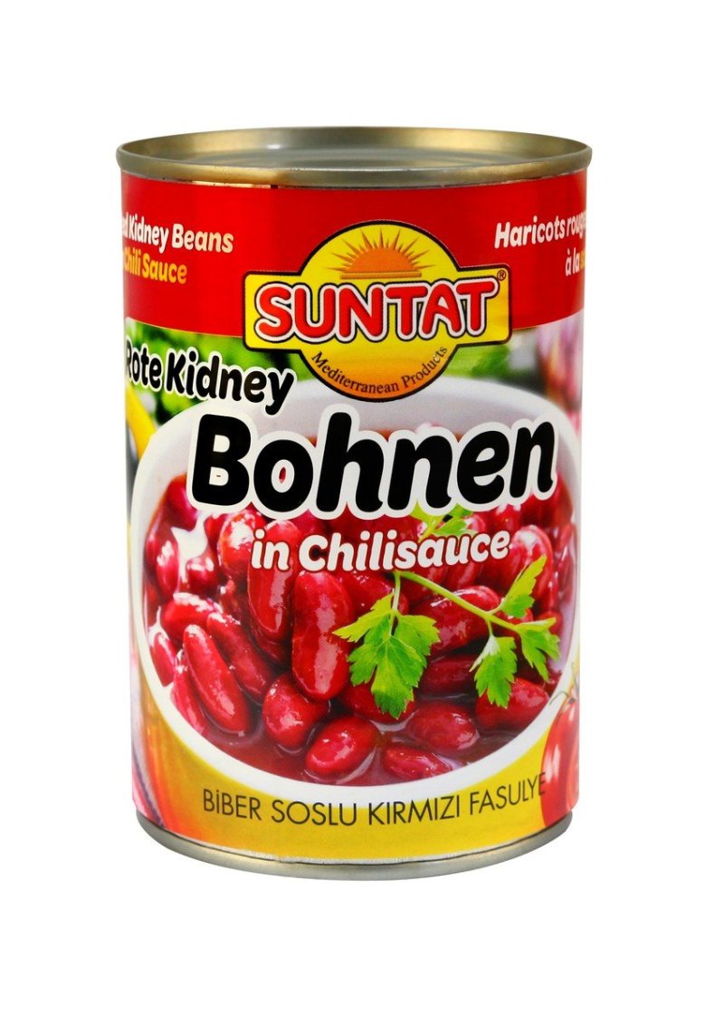 SUNTAT HARICOTS KIDNEY ROUGES SAUCE POIVRONS 12X425ML