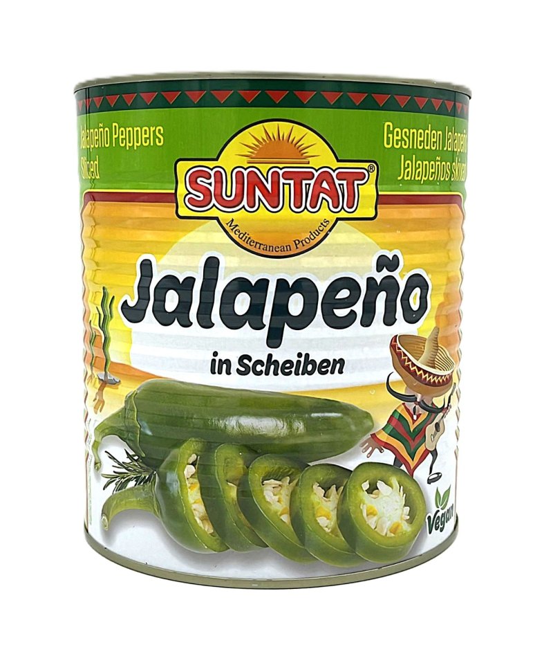 SUNTAT JALAPENO POIVRONS RONDELLES EN SAUMURE 6X3100GR