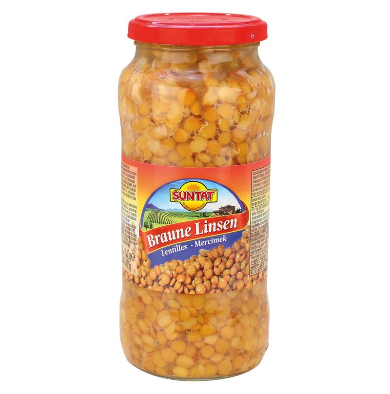 SUNTAT LENTILLES VERTES BOCAL 12X580GR