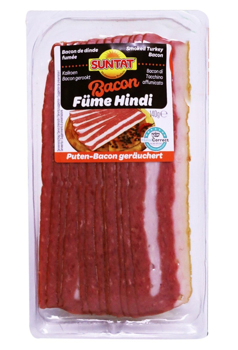 SUNTAT LUXE BACON DE DINDE TRANCHES 12X140GR