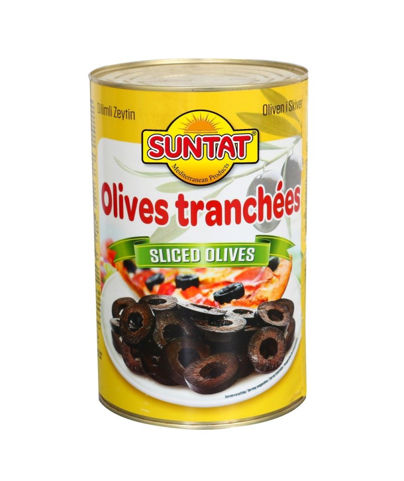 SUNTAT MAROC OLIVES NOIRES TRANCHES 12X1/2