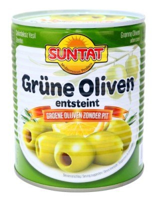 SUNTAT MAROC OLIVES VERTES DENOYAUTEES 12X1/1
