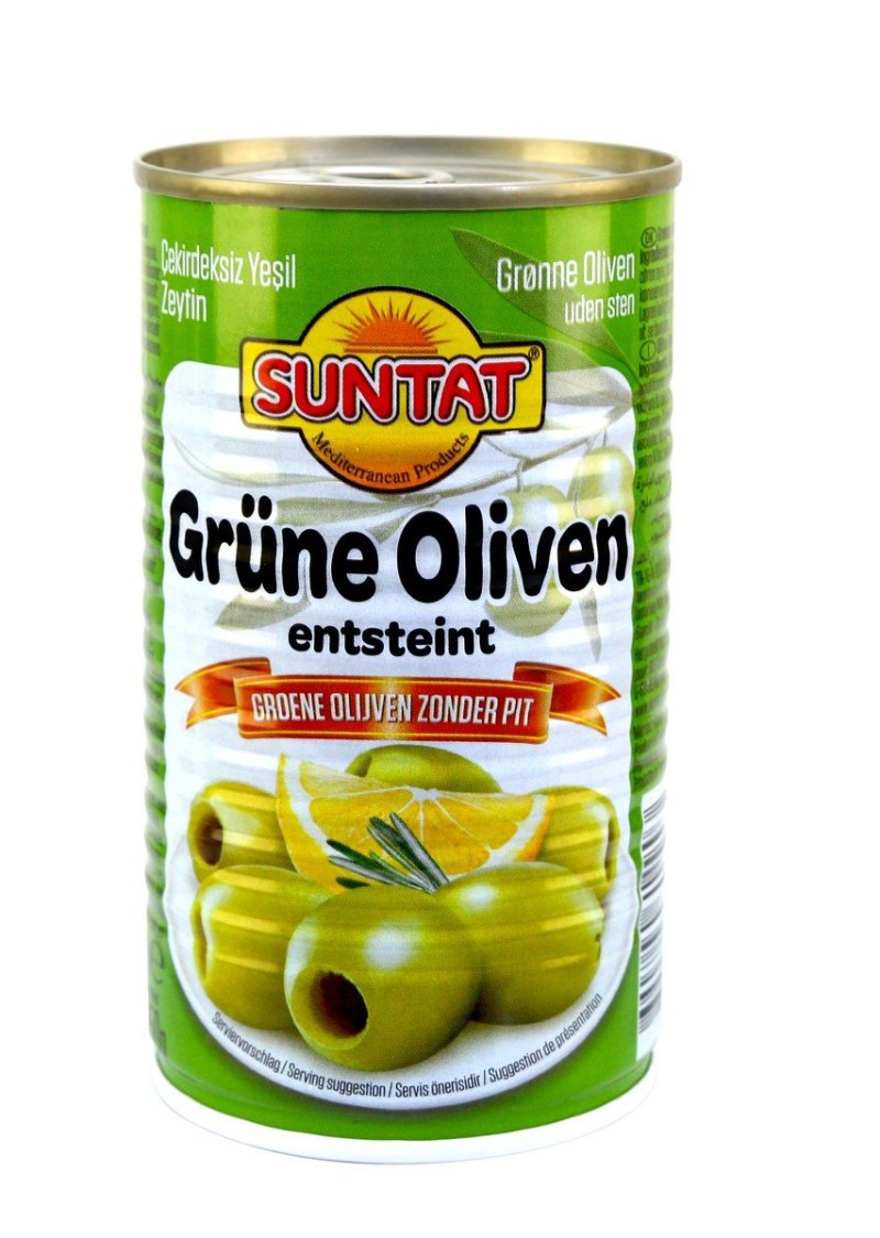 SUNTAT MAROC OLIVES VERTES DENOYAUTEES 24X1/2