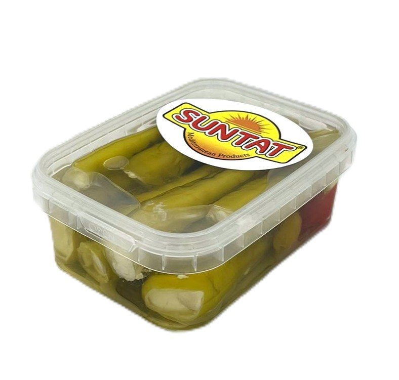 SUNTAT MEZZE MIX DE POIVRONS FOURRES AU FROMAGE FRAIS 8X230GR